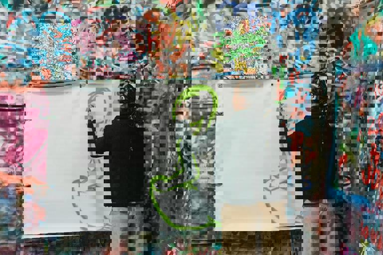 Hidden Studio Unearthed Beneath City Streets, Unseen Murals Discovered